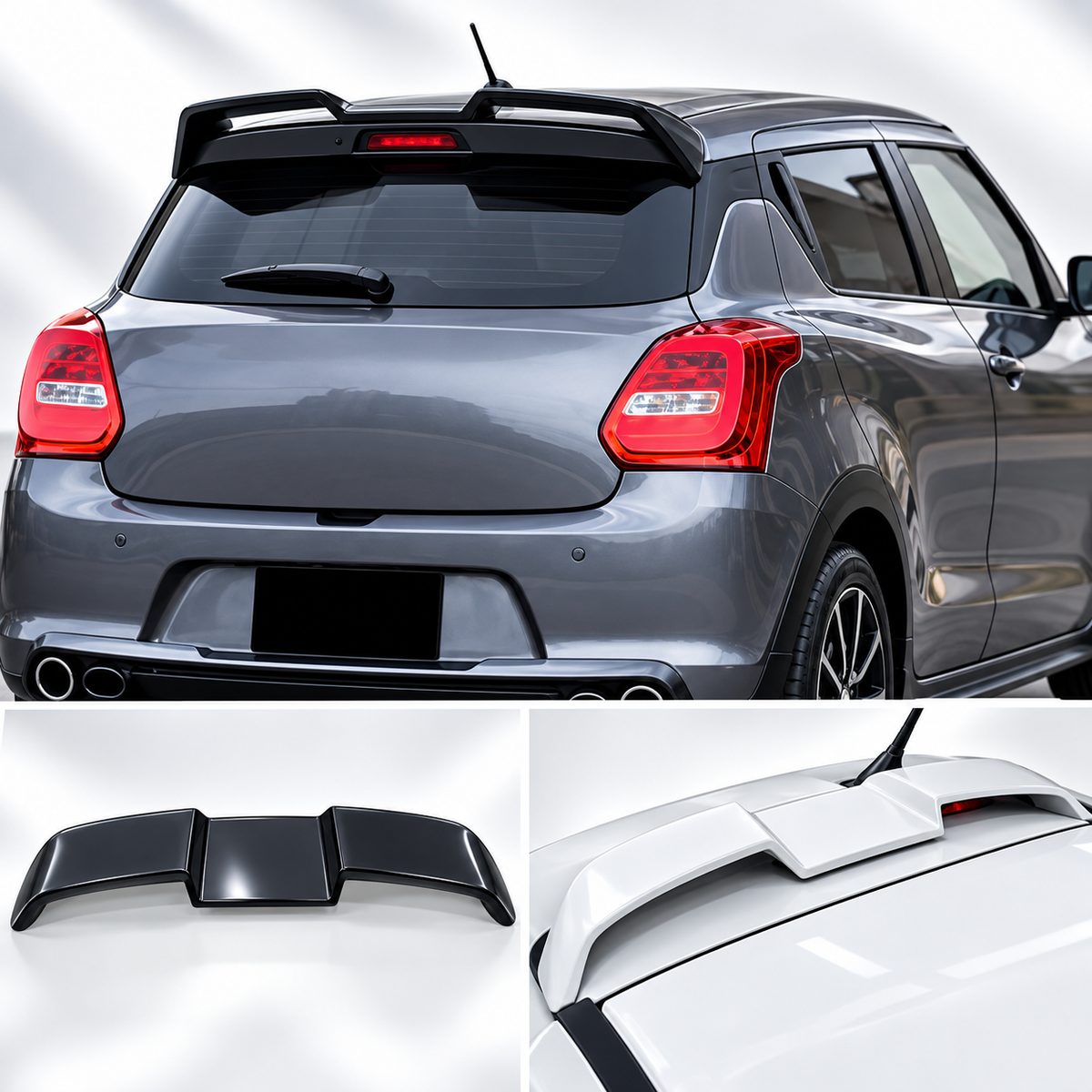 Sukuki Swift 2018-2026 Trunk Spoiler Wing Style ABS Plastic
