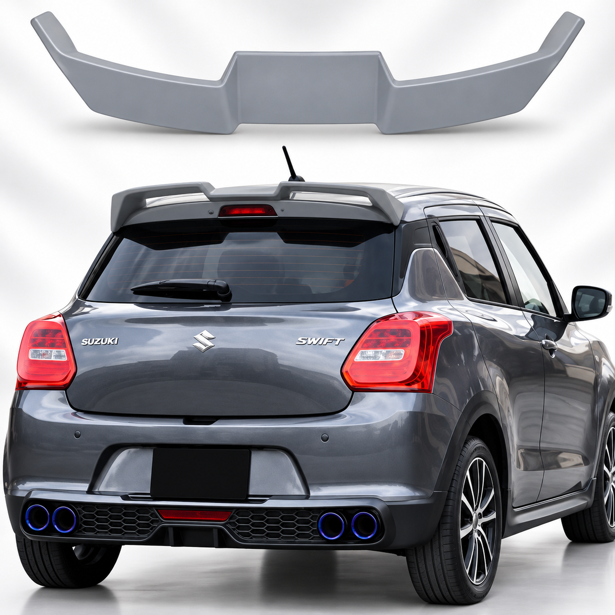Sukuki Swift 2018-2026 Trunk Spoiler Wing Style ABS Plastic