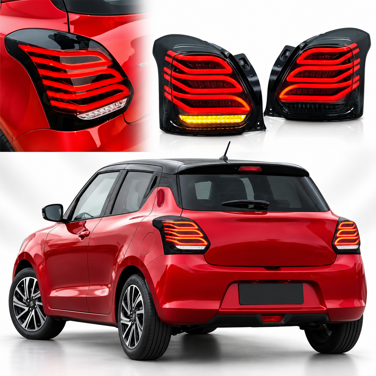 Sukuki Swift 2018-2026 AMG Lava Style Back Light