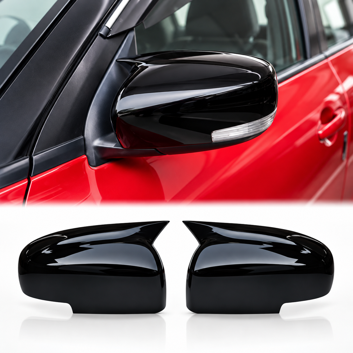 Sukuki Swift 2018-2026 Piano black Batman Mirror Cover