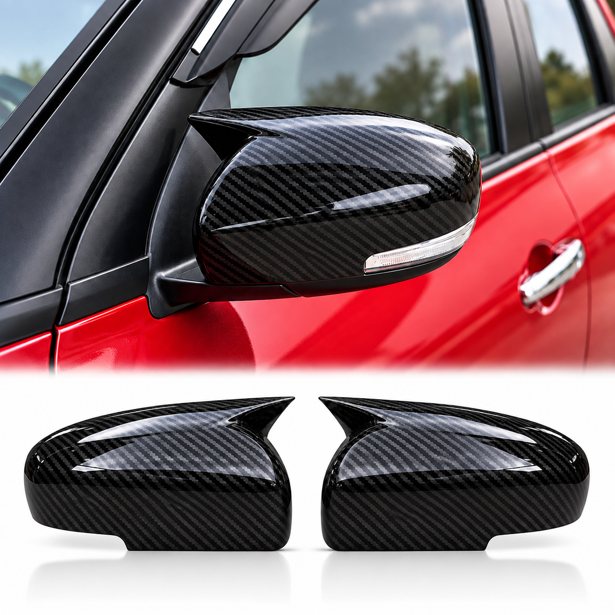 Sukuki Swift 2018-2026 Carbon Batman Mirror Cover