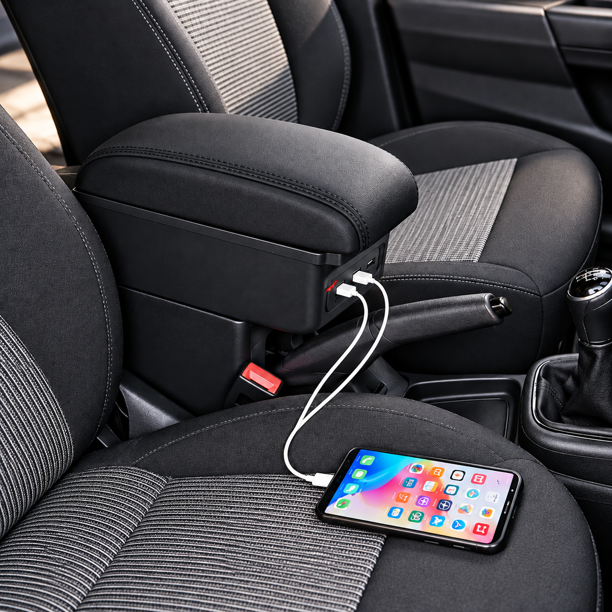 Sukuki Swift 2018-2026 Arm Rest Centre Console With USB Charging Port