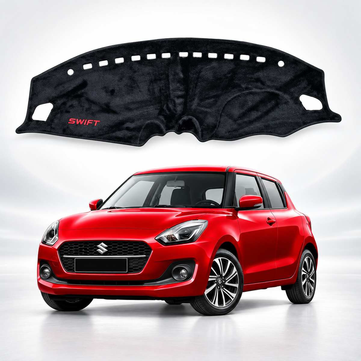 Suzuki Swift 2018–2026 Dashboard Mat Velvet Non-Slip Dash Cover – Custom Fit Sun Protection