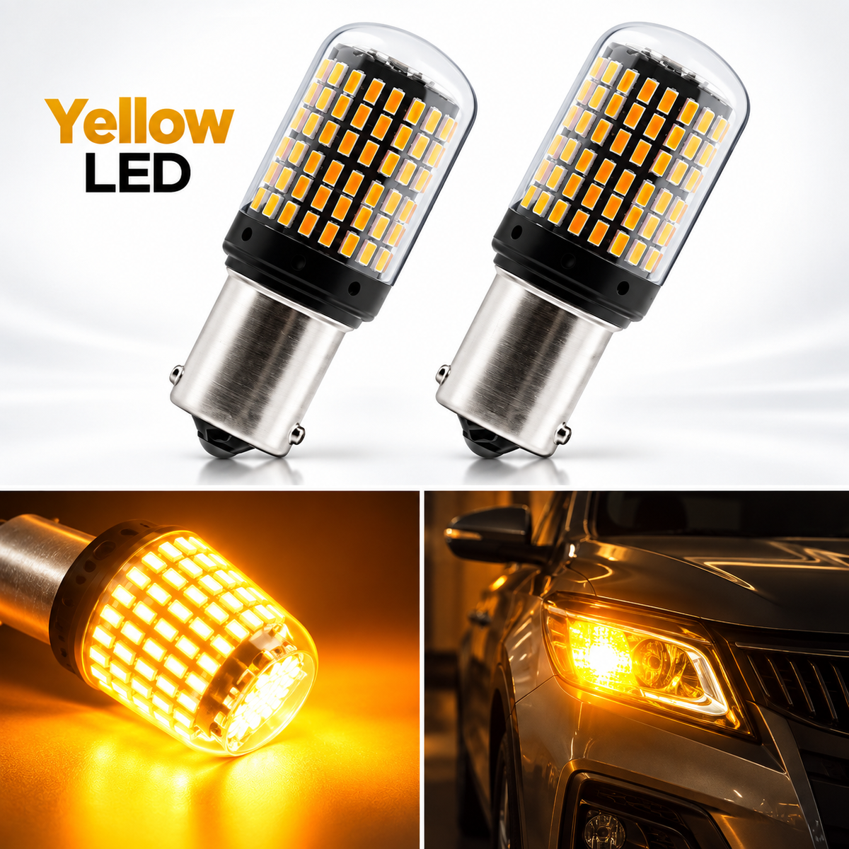  Car Indecater Lights - Car Indecater Bulbs - Car Indecater Led Amber/Orange - Pin