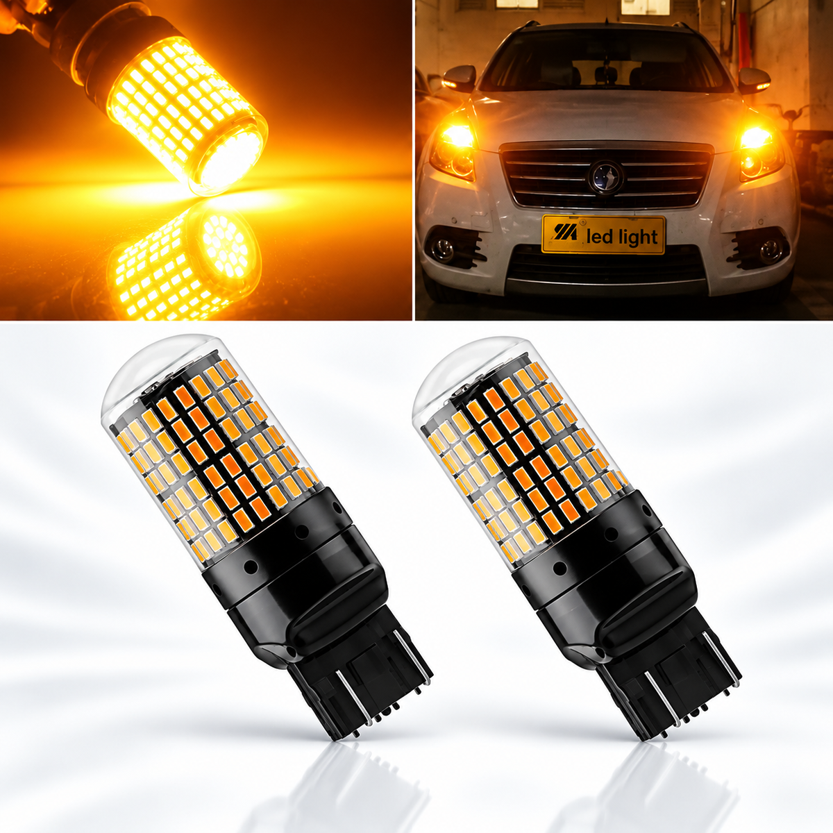  Car Indecater Lights - Car Indecater Bulbs - Car Indecater Led Amber/Orange - Chip