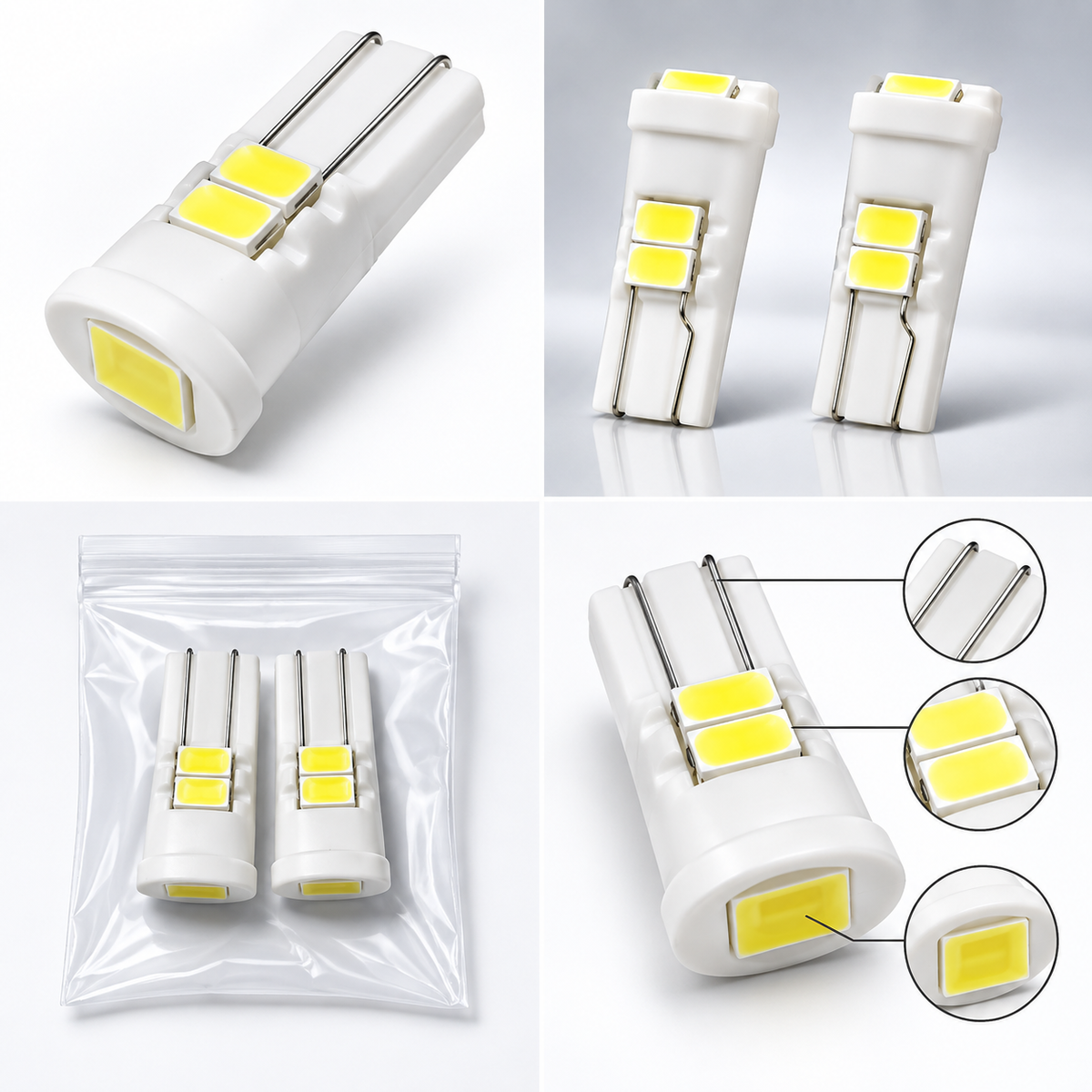 Car Head Lights Parking Bulbs - Car Parking Bulbs Led White - Stone Bulbs Led White - Chip