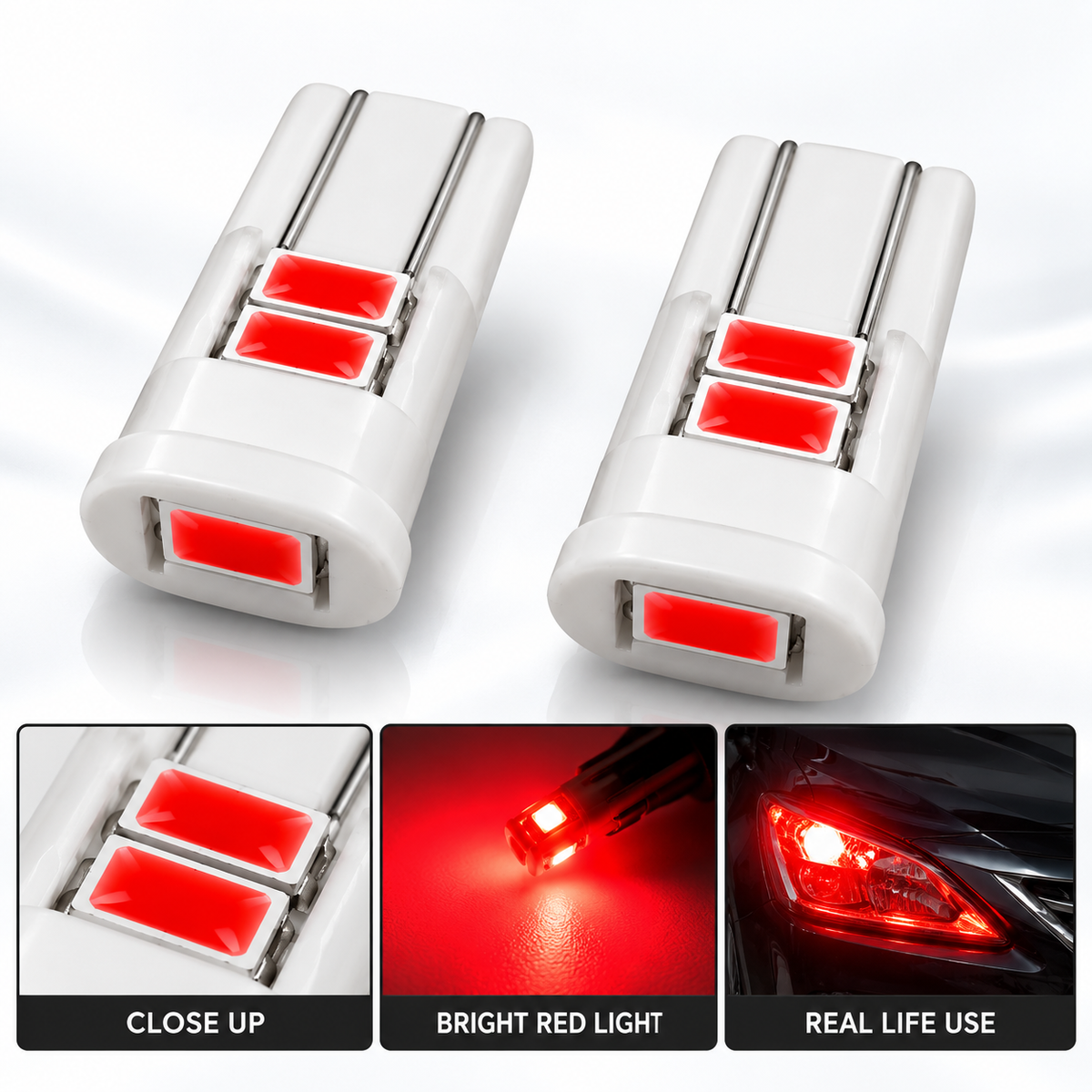 Car Head Lights Parking Bulbs - Car Parking Bulbs Led Red - Stone Bulbs Led Red - Chip