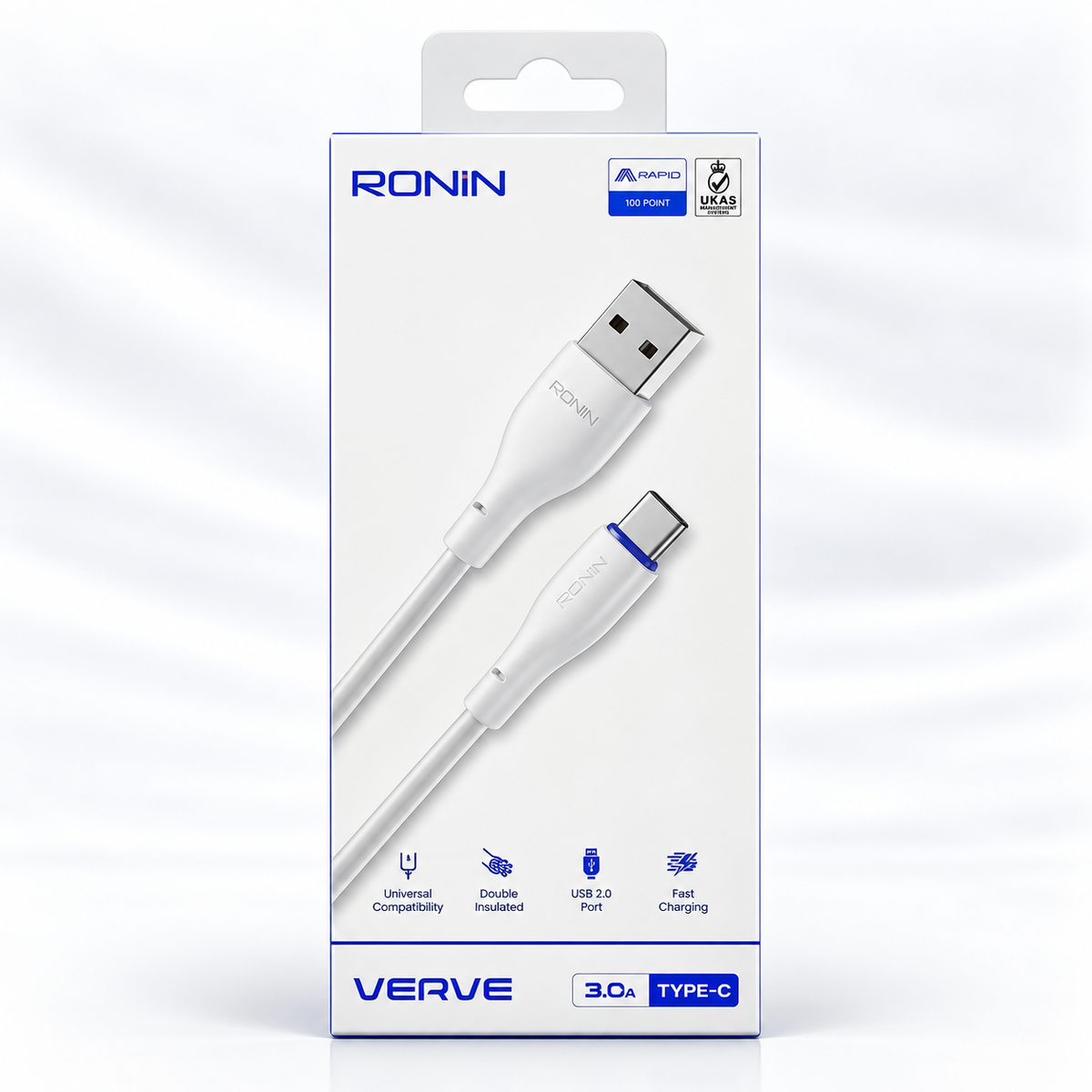 Ronin R-340 USB To Type-C Cable - White