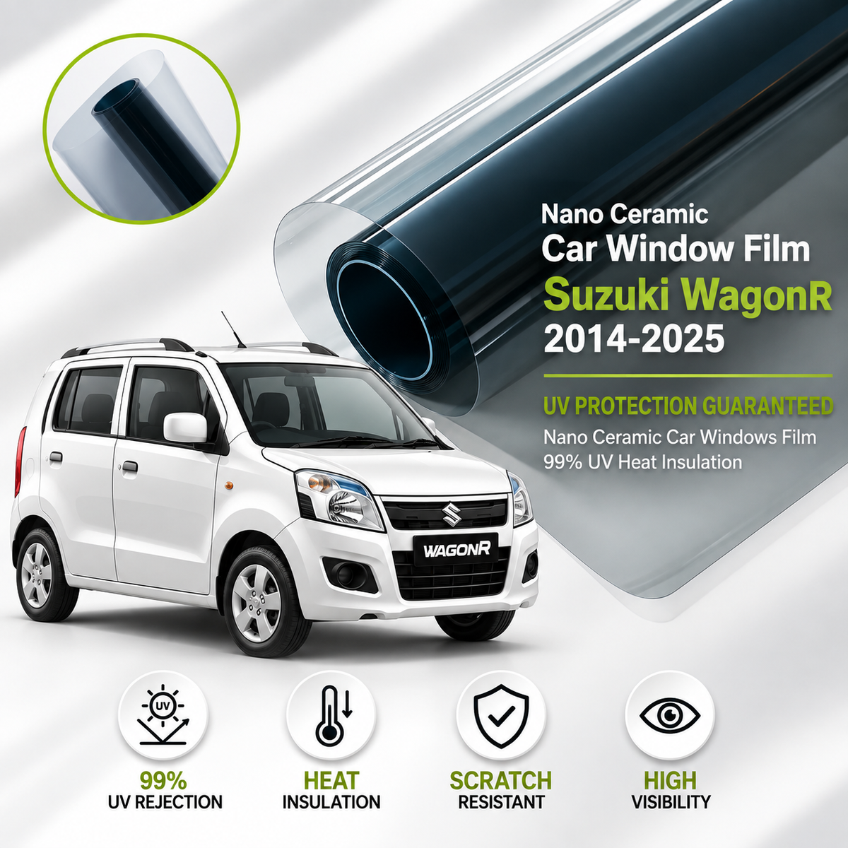 Suzuki Wagonr 2014-2025 Nano Ceramic UV Protection