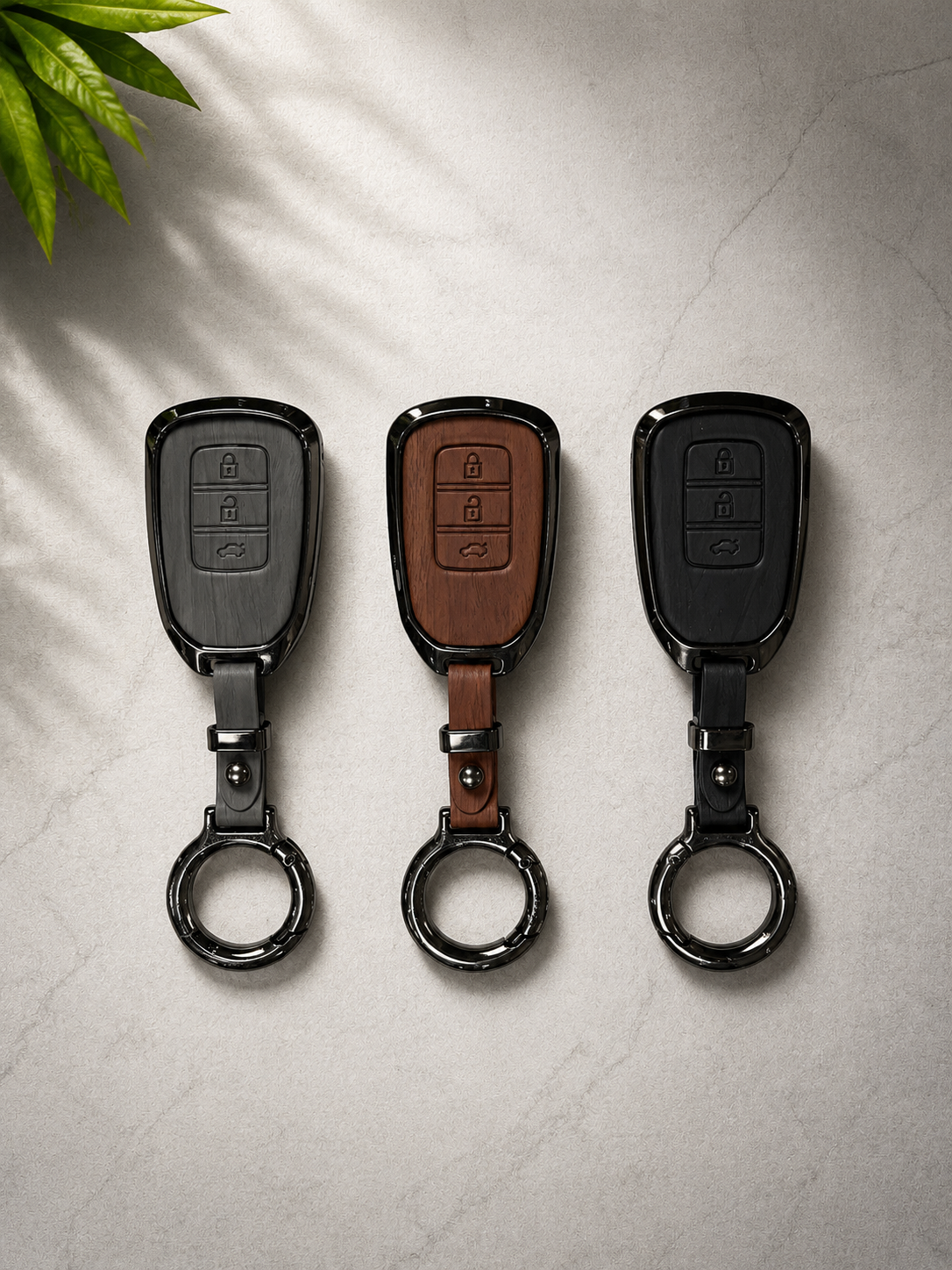 Honda City 2022-2026 Metal Leather Key Cover