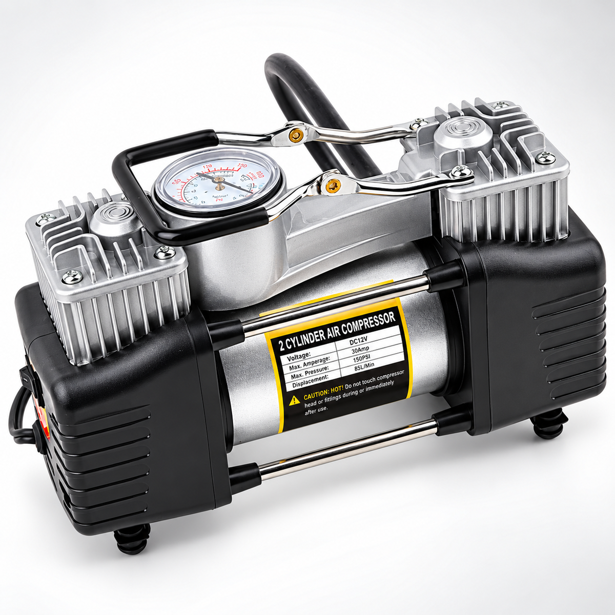 12 VOLT Electric Dual Cylinder High Pressure Air Pump - Air Compressor & Tyre AIr Compressor