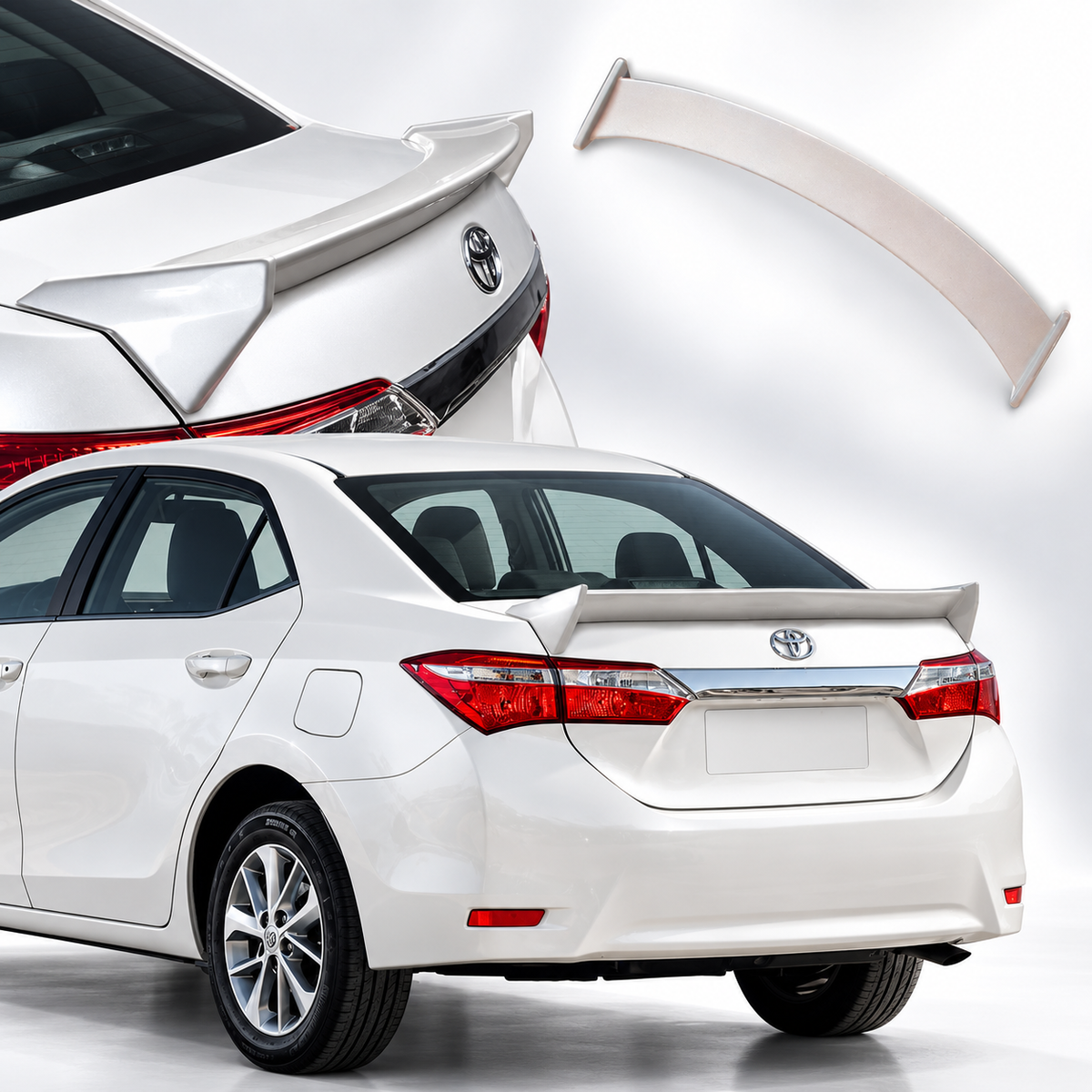 Toyota Corolla 2015-2017 Trunk Spoiler TRD Style - Diggi Spoiler TRD ABS Plastic