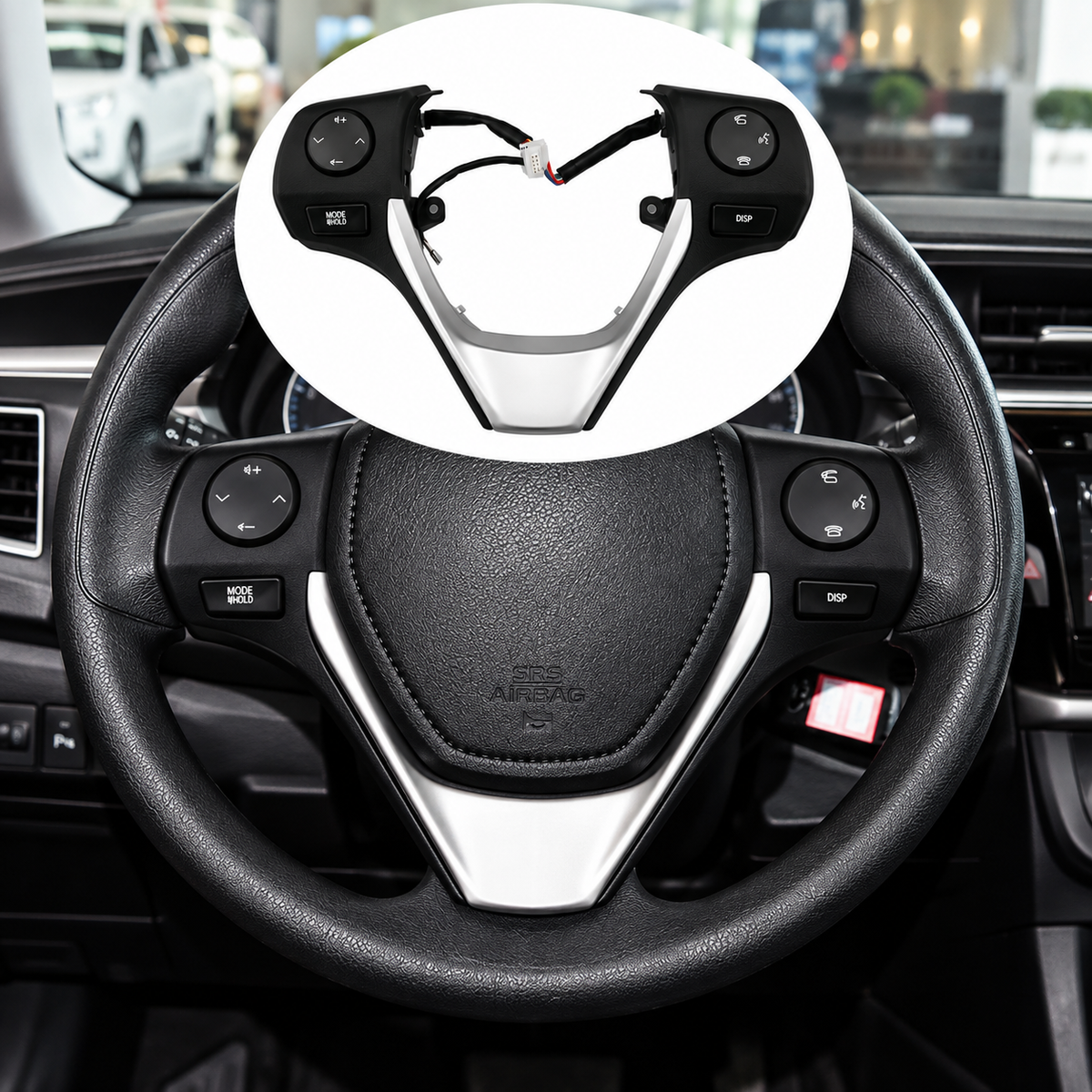 Toyota Corolla 2015–2017 Steering Multimedia Control Buttons with Reel