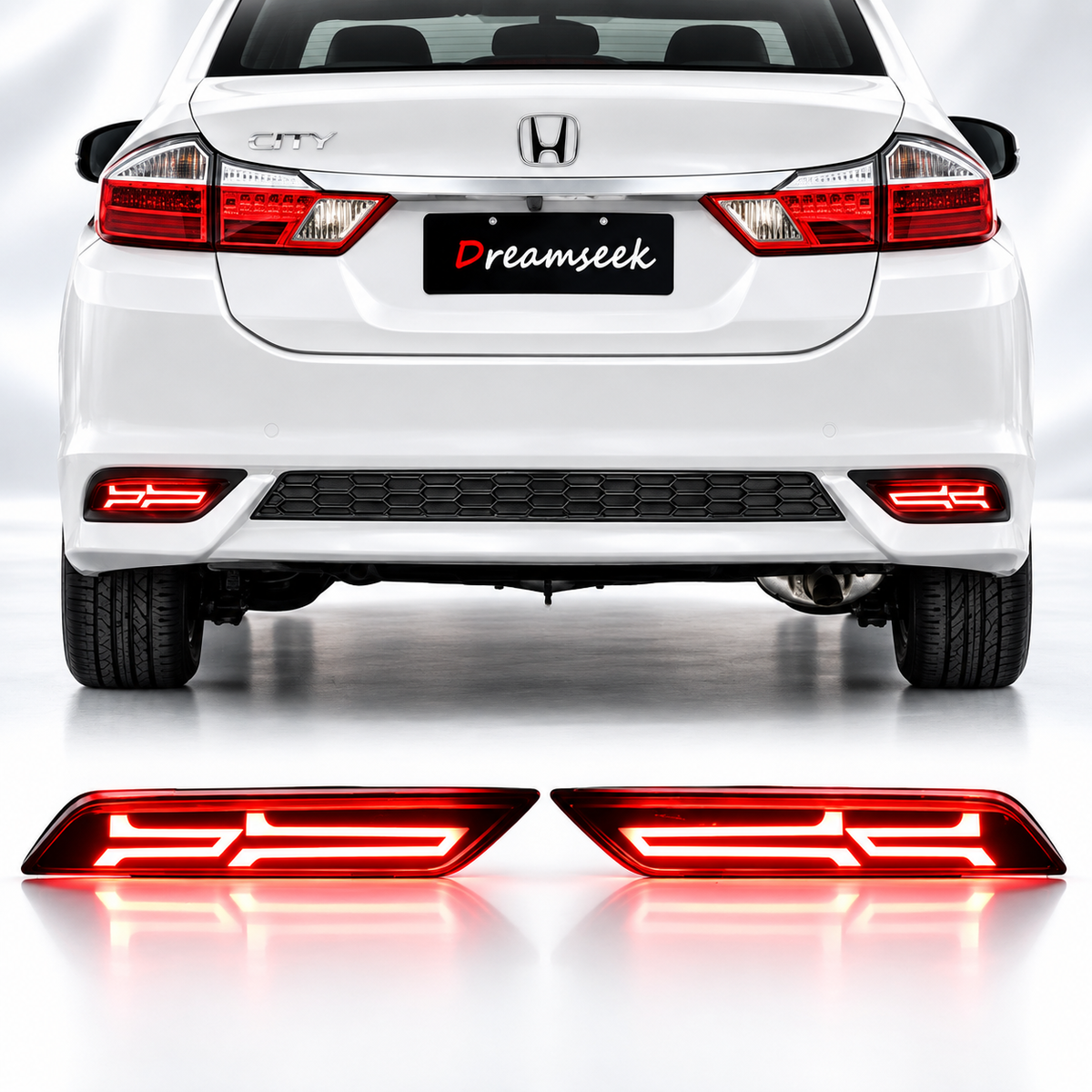 Honda City 2022-2026 Rear Bumper Reflector Lights - Back Bumper Lights