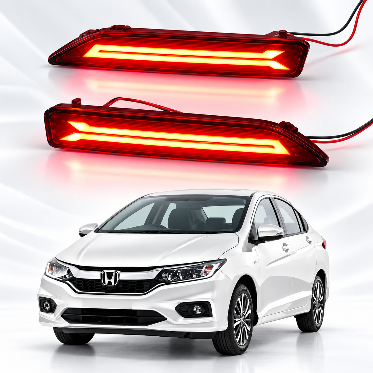 Honda City 2022-2026 Rear Bumper Reflector Lights - Back Bumper Lights