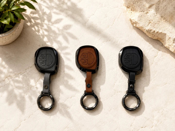 Sukuki Liana Metal Leather Key Cover/Key Case/Remote Cover