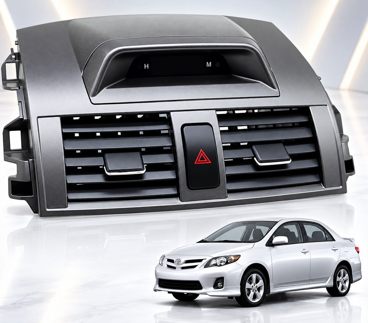 Toyota Corolla 2012-2014 Dasboard Clock Pad