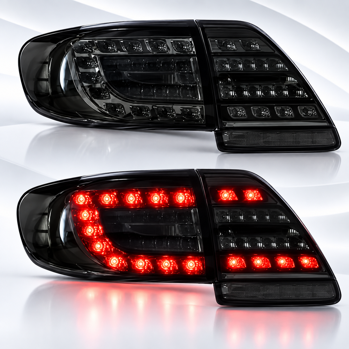 Toyota Corolla 2012-2014 Smoke Tail lights Tail Lamps