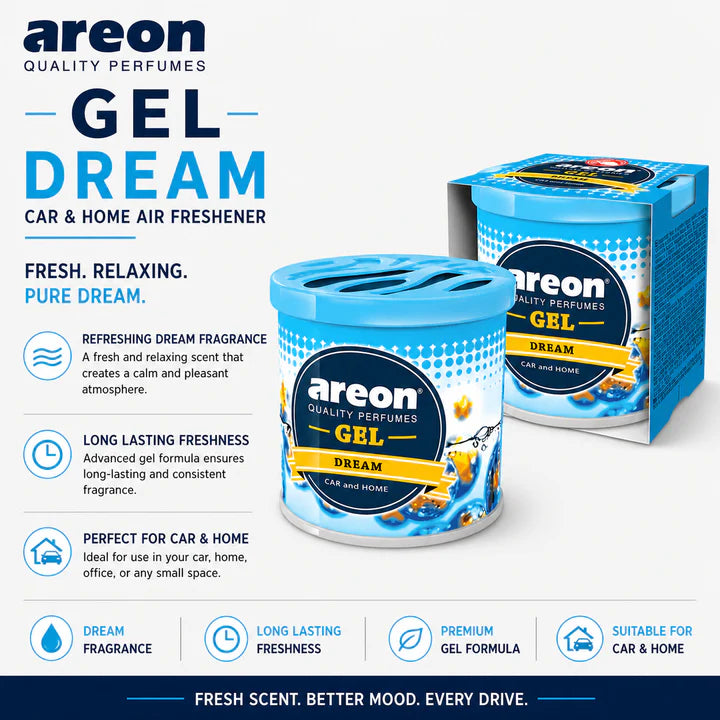 Areon Gel Apple & Cinnamon Car & Home Air Freshener