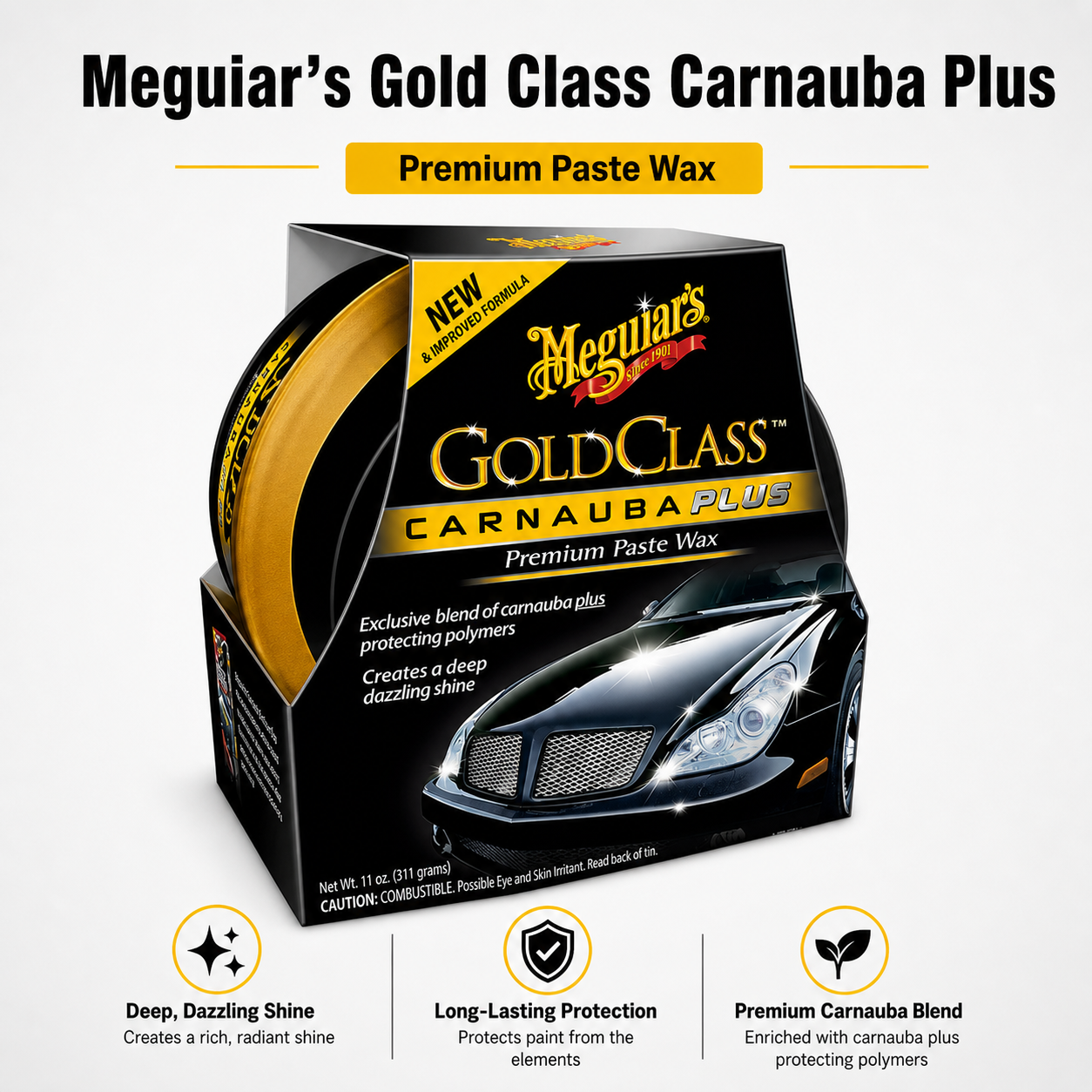 Meguiar’s Gold Class Carnauba Plus Premium Paste Wax