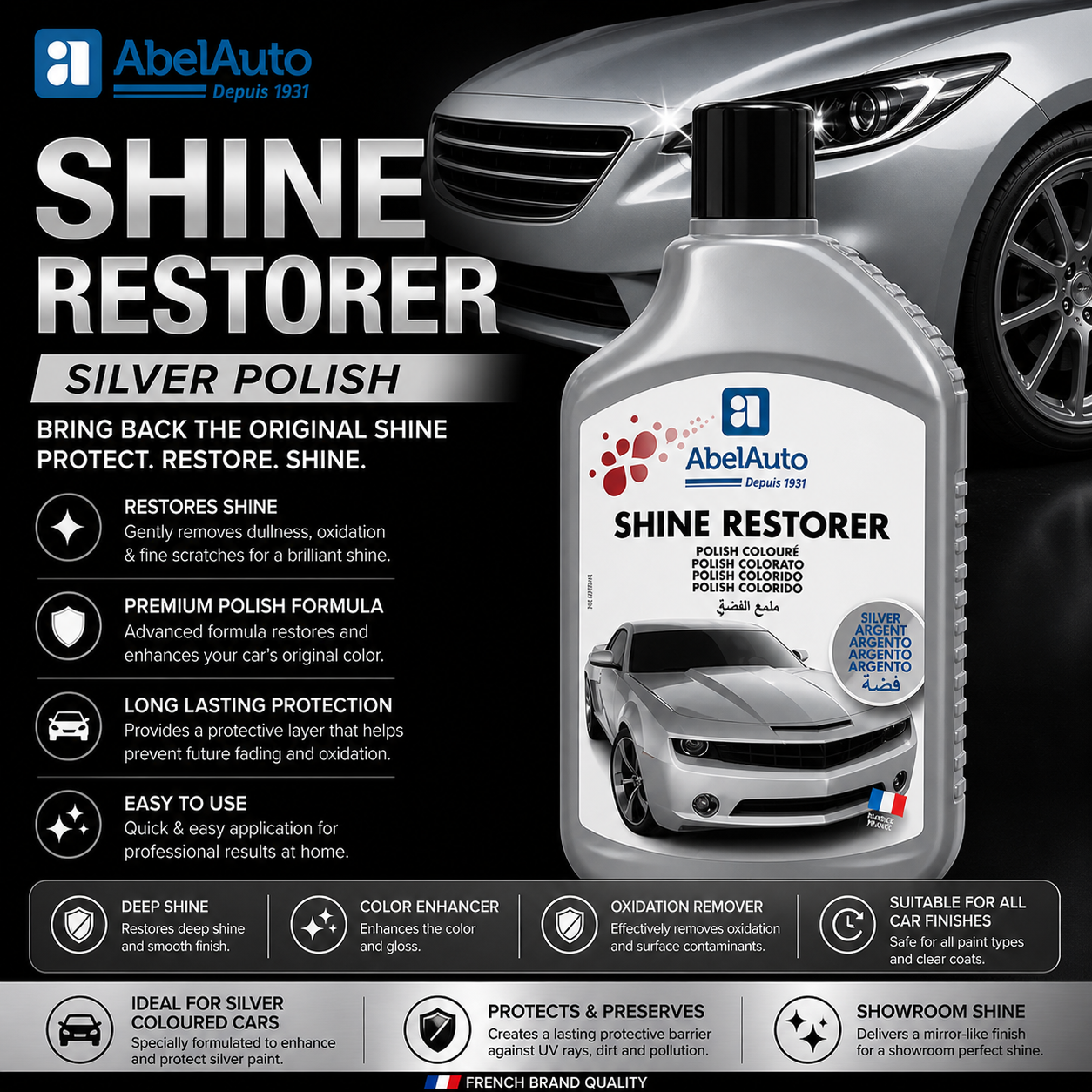 Car Body Wax For Silver Color