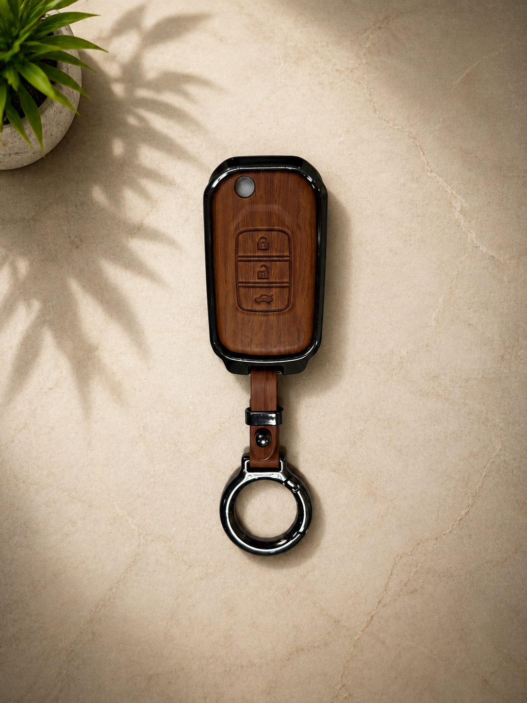 Honda Civic Reberth 2012-2015 Metal Leather Key Cover/Key Case/Remote Cover