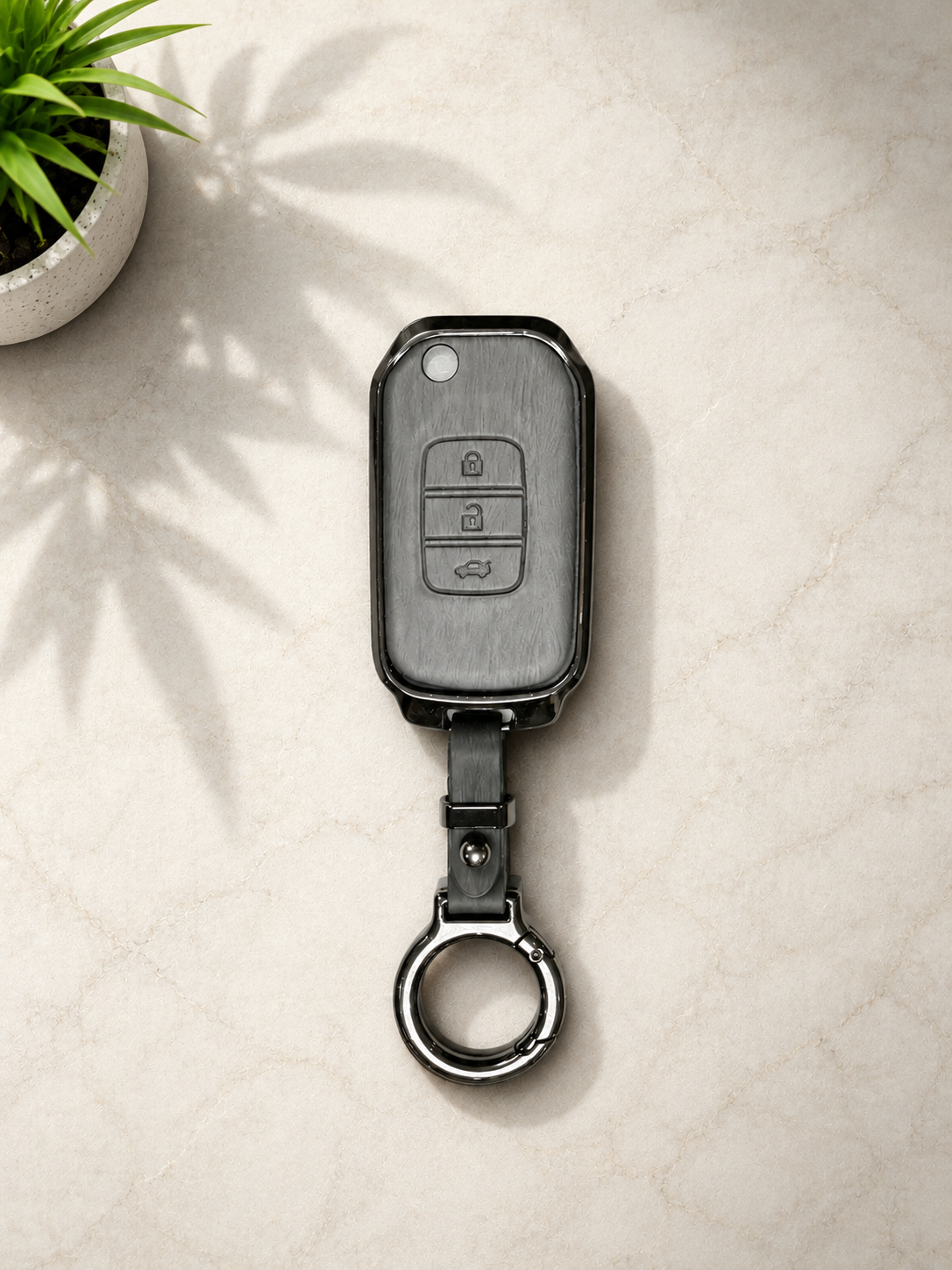 Honda Civic Reberth 2012-2015 Metal Leather Key Cover/Key Case/Remote Cover