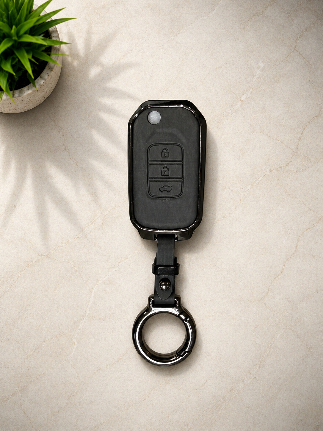 Honda Civic Reberth 2012-2015 Metal Leather Key Cover/Key Case/Remote Cover