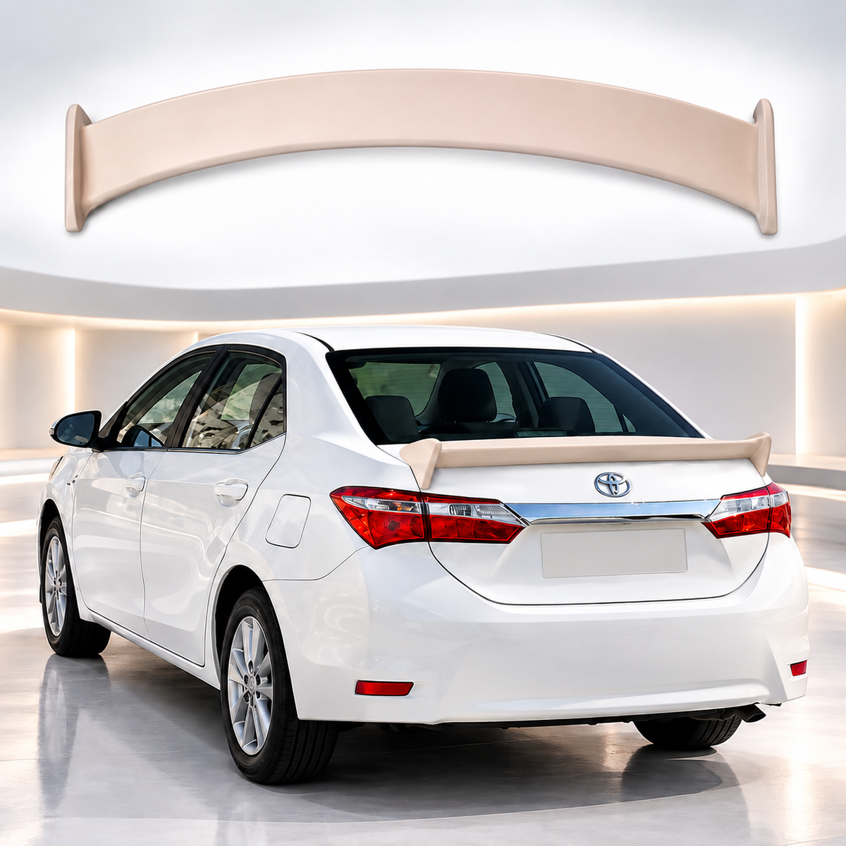 Toyota Corolla 2015-2017 Trunk Spoiler TRD Style - Diggi Spoiler TRD ABS Plastic