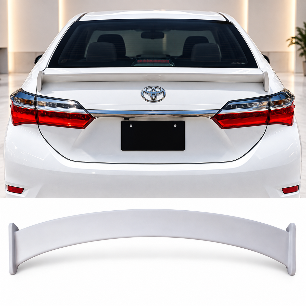 Toyota Corolla 2018-2020 Trunk Spoiler TRD Style - Diggi Spoiler TRD ABS Plastic