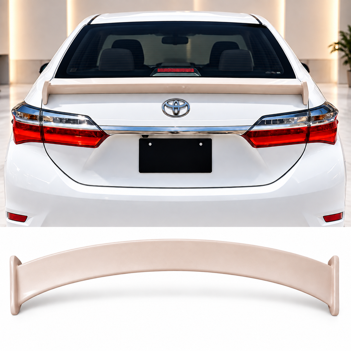 Toyota Corolla 2018-2020 Trunk Spoiler TRD Style - Diggi Spoiler TRD ABS Plastic