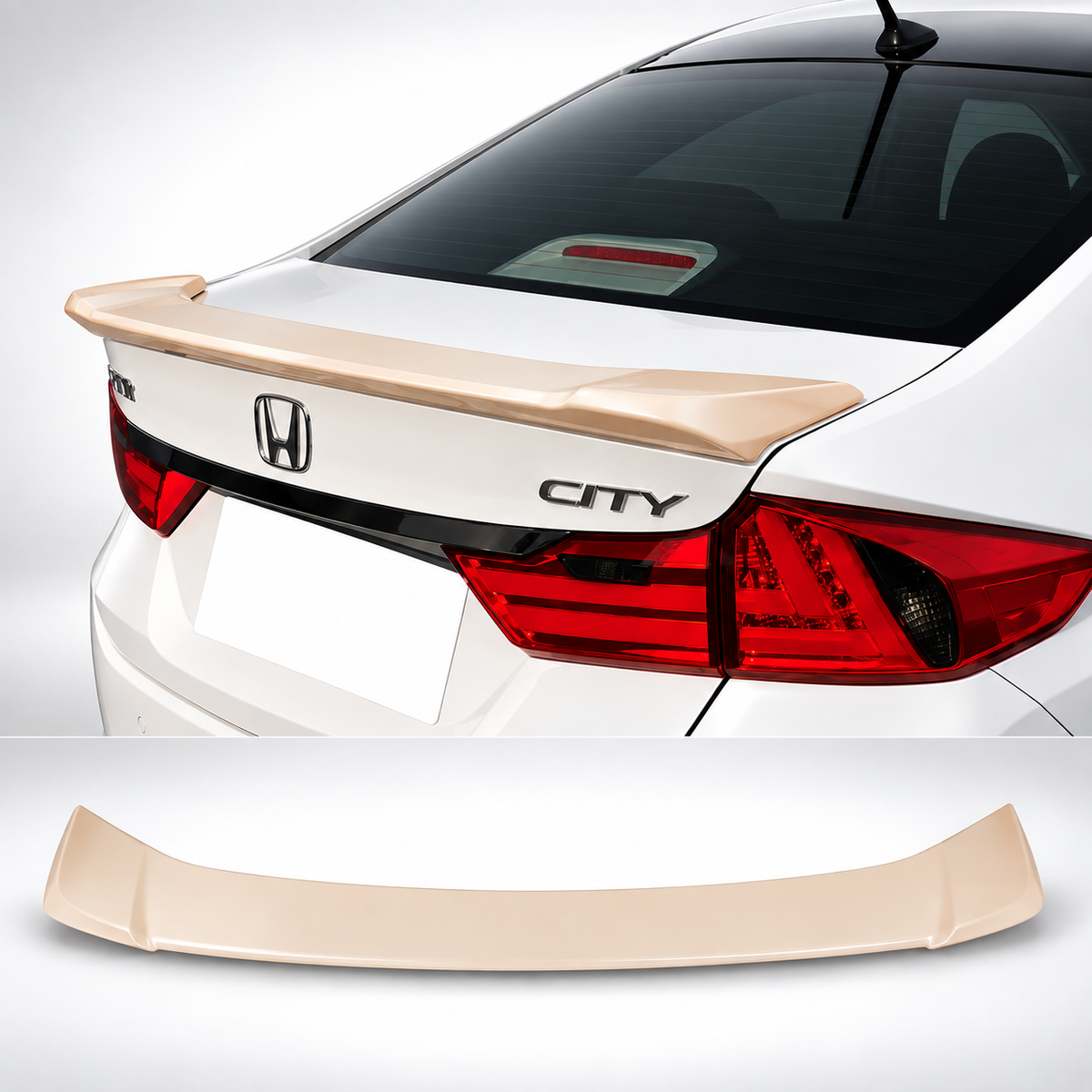 Honda City 2022-2026 Trunk Spoiler - Diggi Spoiler ABS Plastic