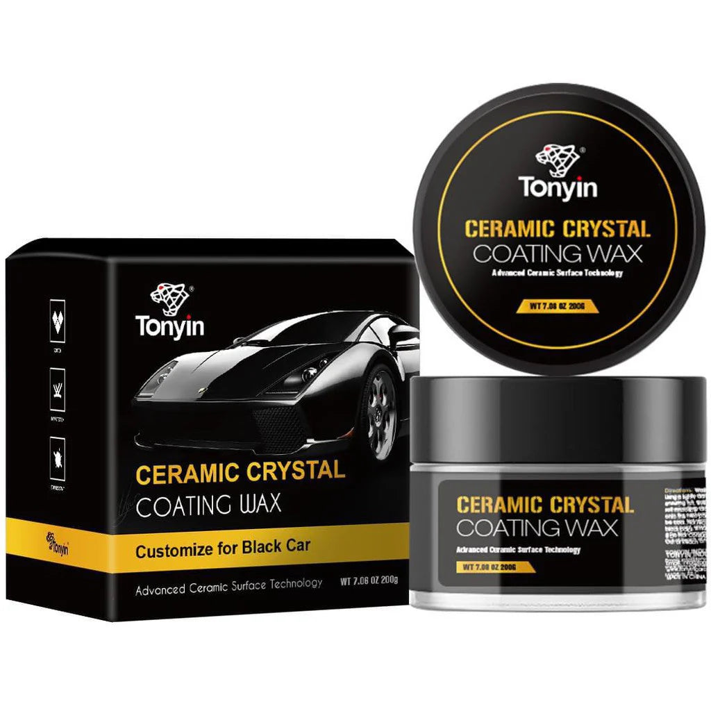 Tonyin Ceramic Crystal Wax for Cars – Long Lasting Shine, Paint Protection & Hydrophobic Coating