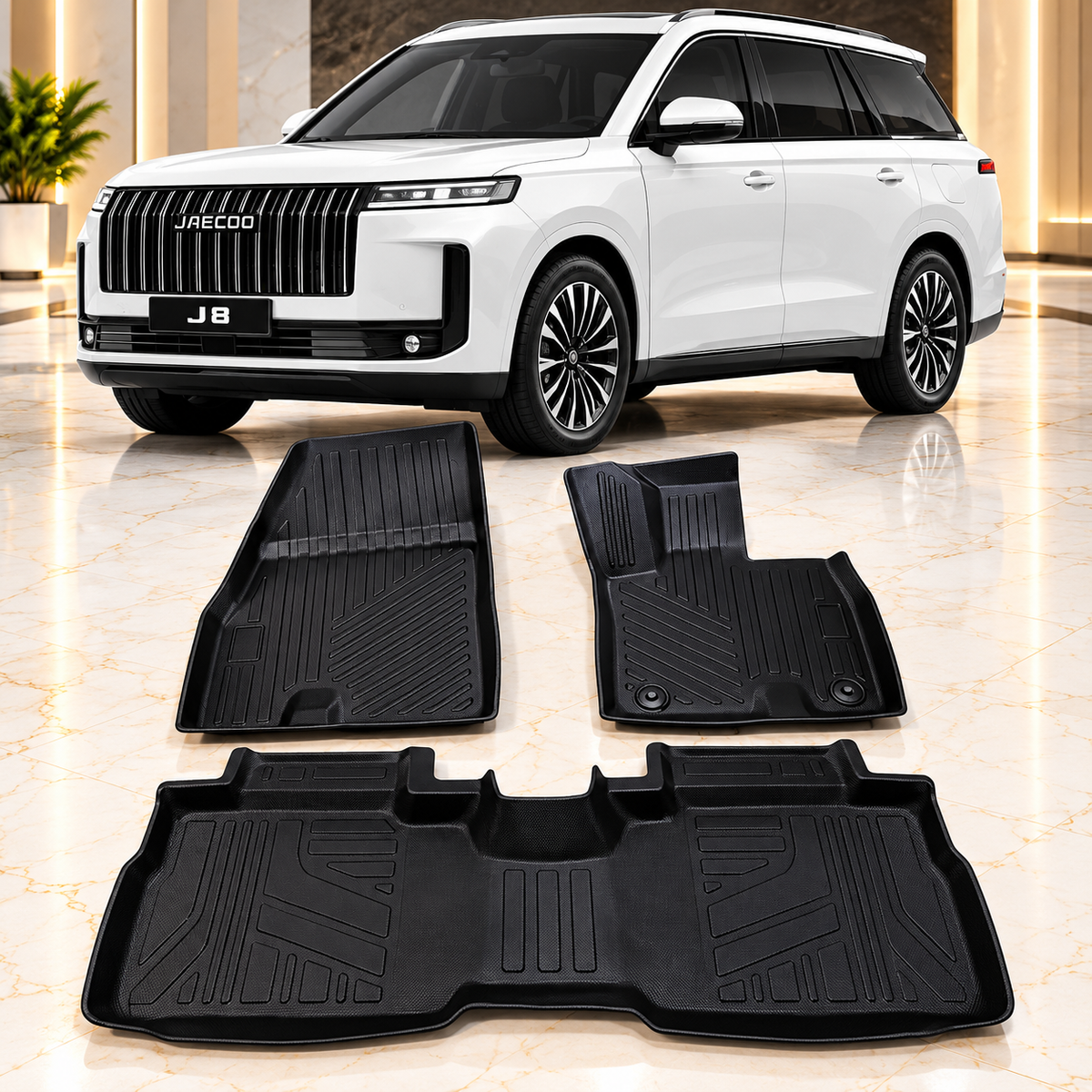 TPE Floor Mats for Jaecoo J5 – Anti-Slip, Waterproof & Easy to Clean - Car Matts Interior