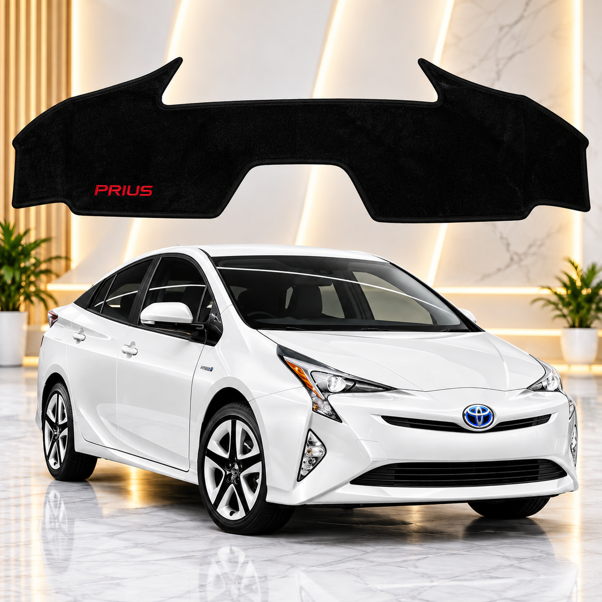 Toyota Prius 2012-2015 Dashboard Mat Velvet Non-Slip Dash Cover – Custom Fit Sun Protection