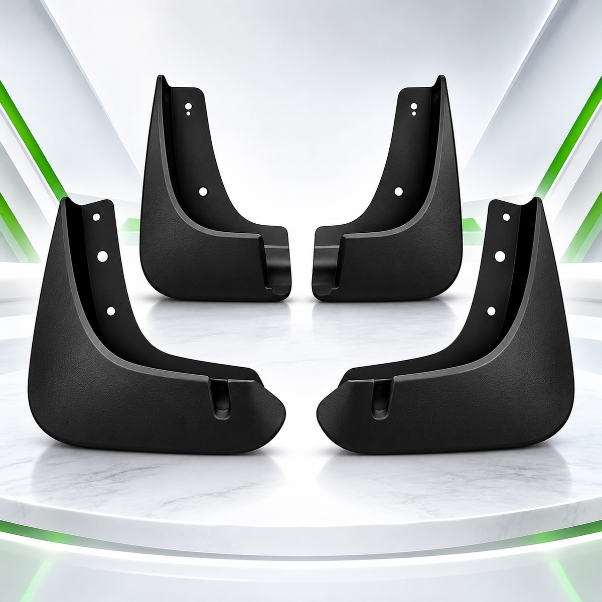 Kia Stonic 4pcs Black Mud Flaps