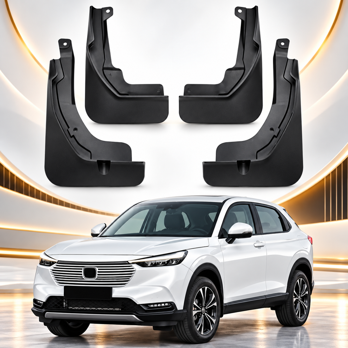 Honda HRV 4pcs Black Mud Flaps