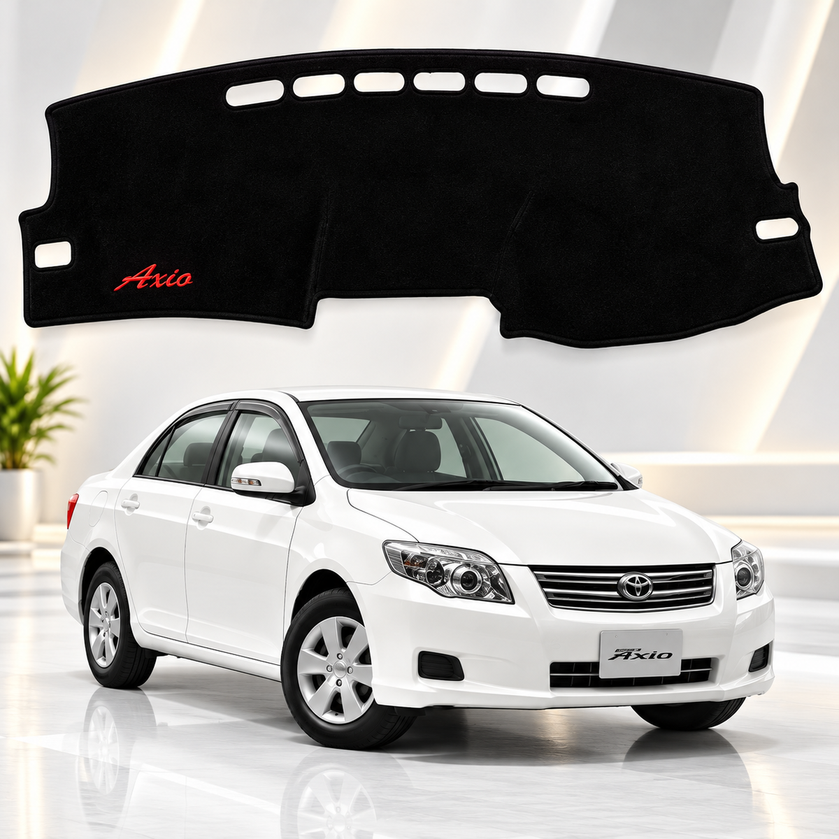 Toyota Corolla Axio Dashboard Mat Velvet Non-Slip Dash Cover – Custom Fit Sun Protection