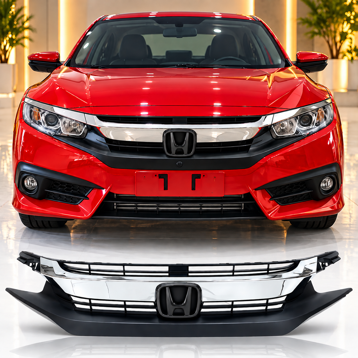 Honda Civic X 2016-2021 GN Style Front Grill