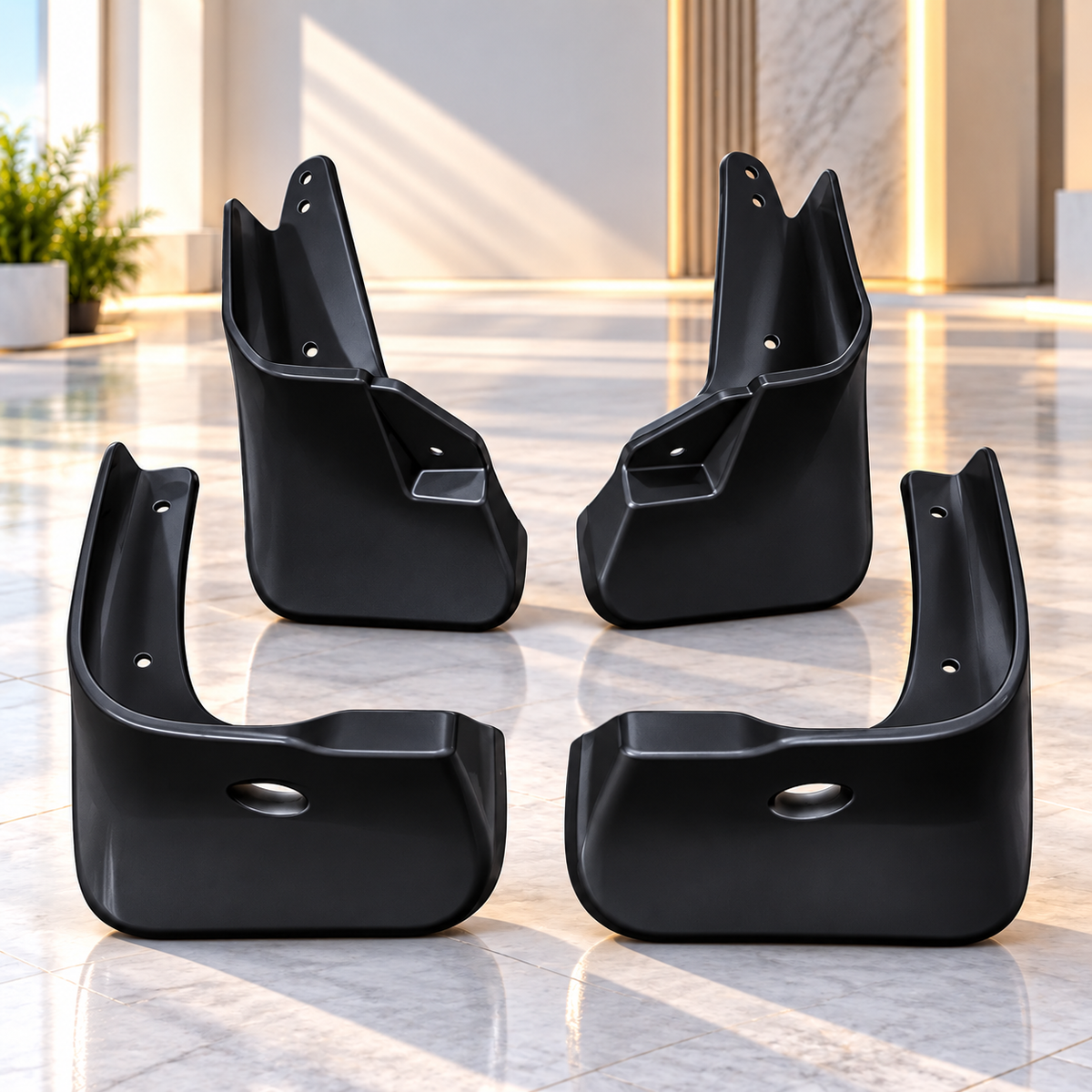 Toyota Yaris 2018-2024 Black Mud Flaps