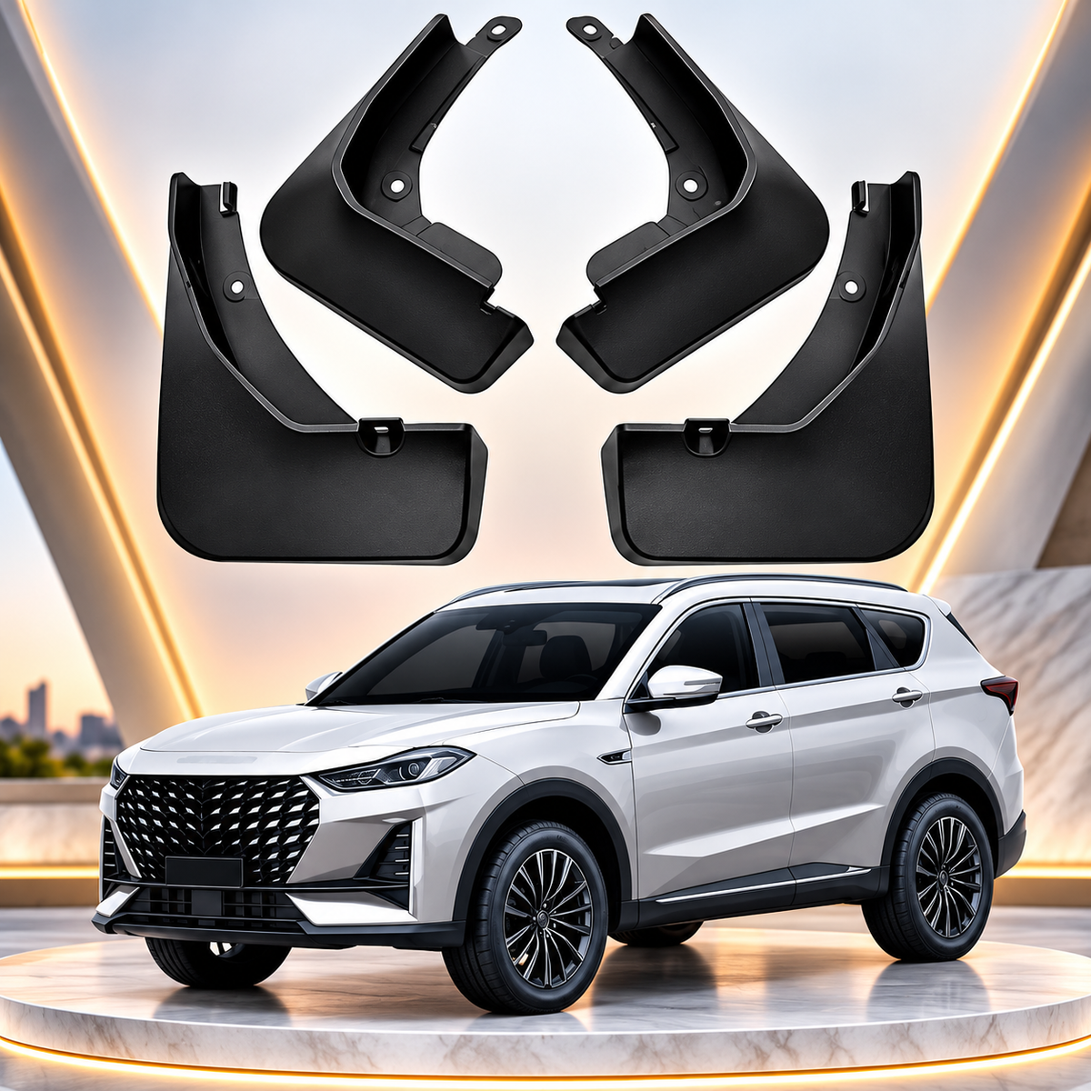 Jetour X70 Pro 4pcs Black Mud Flaps