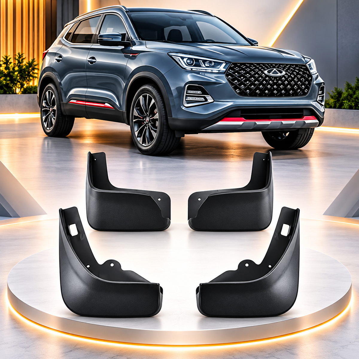 Chery Tiggo 4 Pro 4pcs Black Mud Flaps