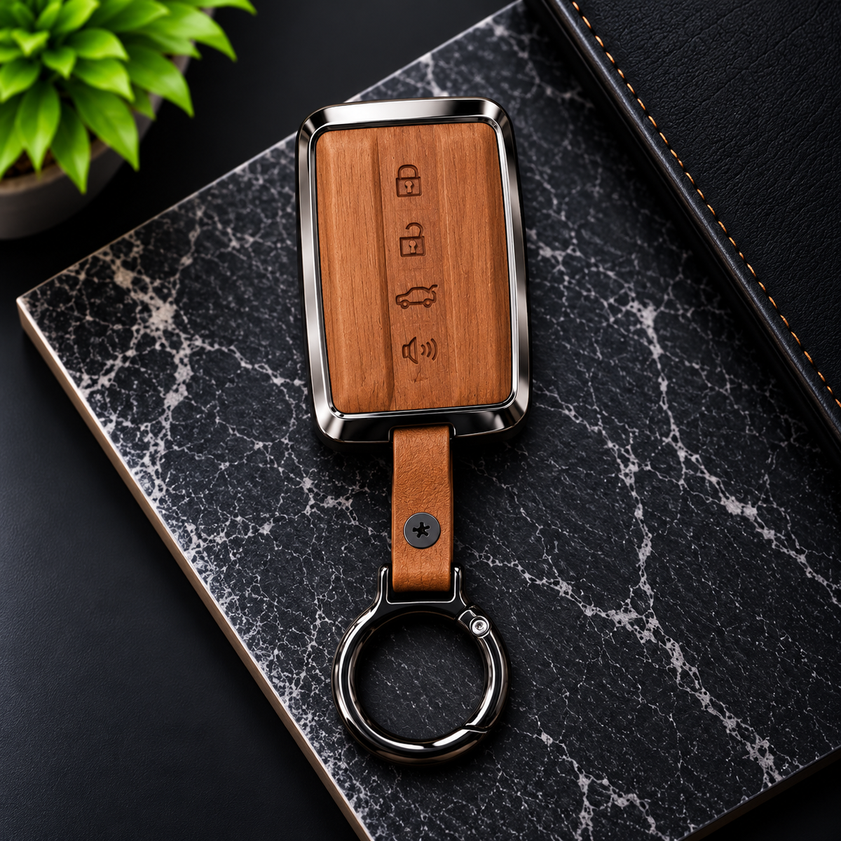 Haval Tank 500 Metal Leather Key Cover - Remote Cover