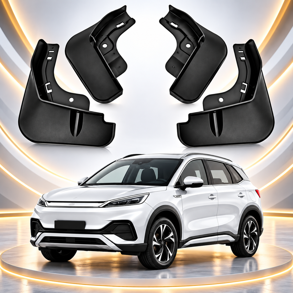 BYD ATTO 3 4pcs Black Mud Flaps