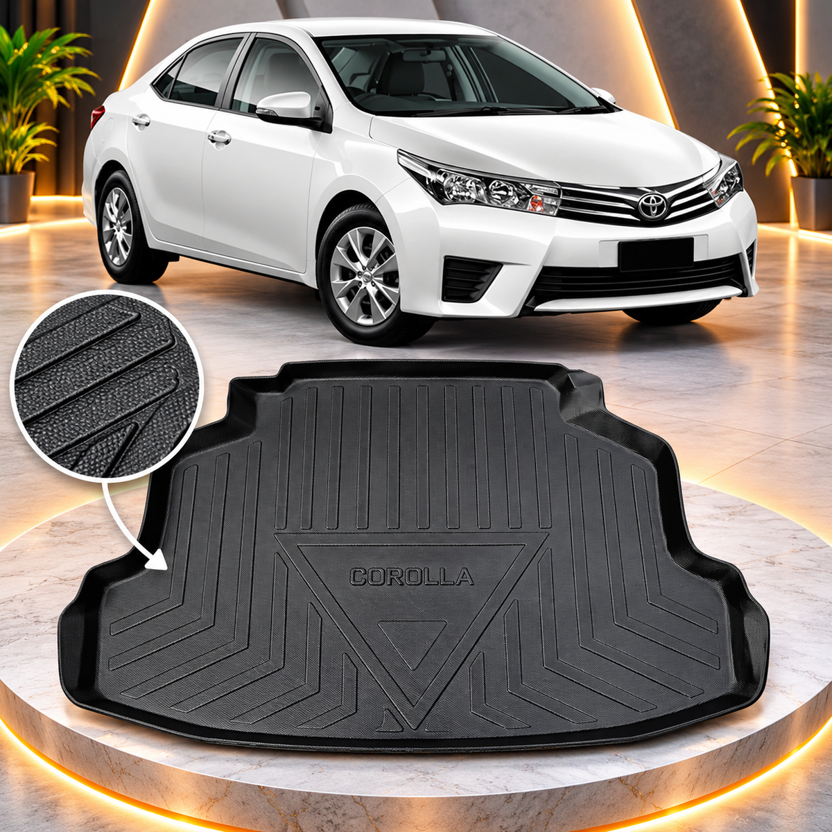 Toyota Corolla 2015-2017 Trunk Matt - Diggi Matt